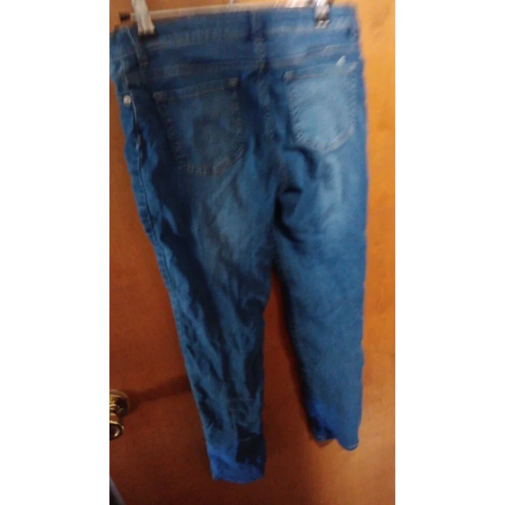 Childrens Place Jeggings Jeans Girls Size 14 Blue Denim Stretch Adjustable Waist